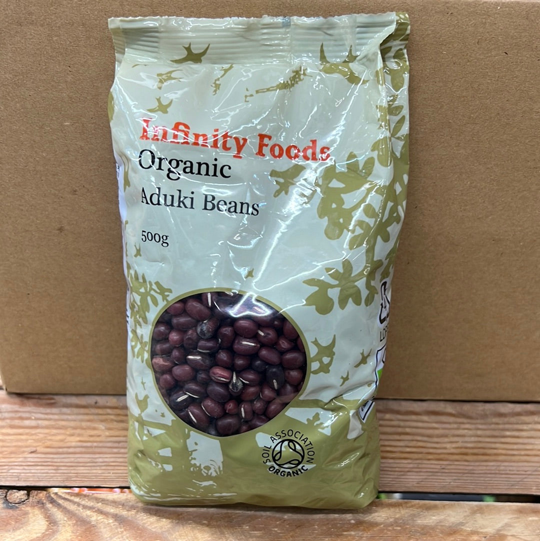INFINITY ORGANIC ADUKI BEANS (500GR)