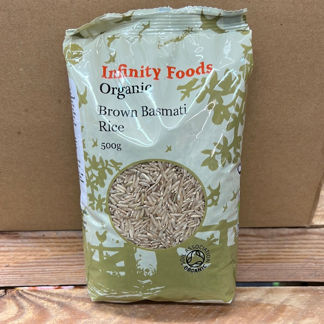 INFINITY ORGANIC BROWN BASMATI RICE (500GR)