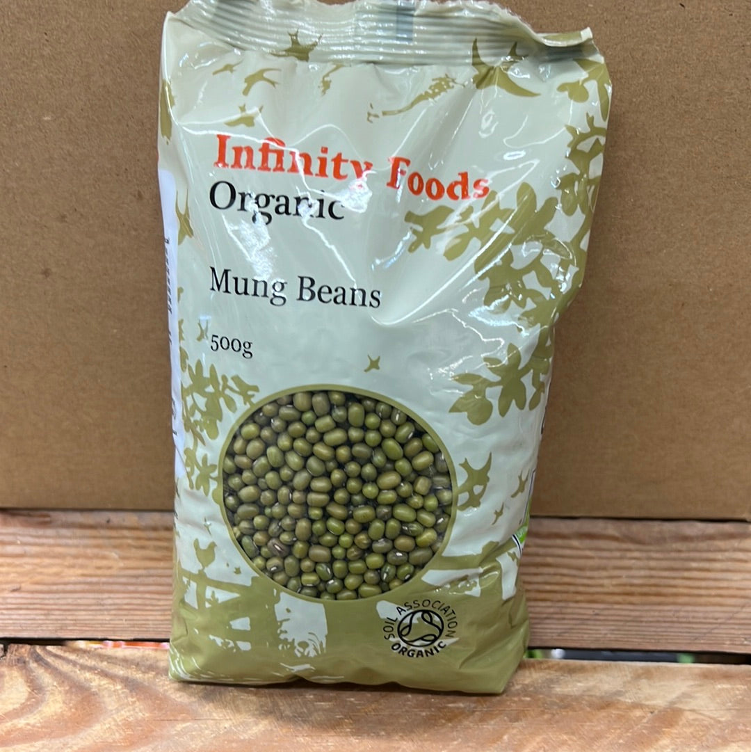 INFINITY ORGANIC MUNG BEANS (500GR)