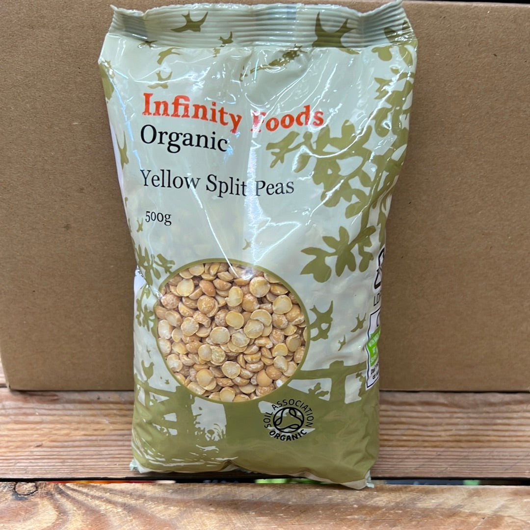 INFINITY ORGANIC YELLOW SPLIT PEAS (500GR)
