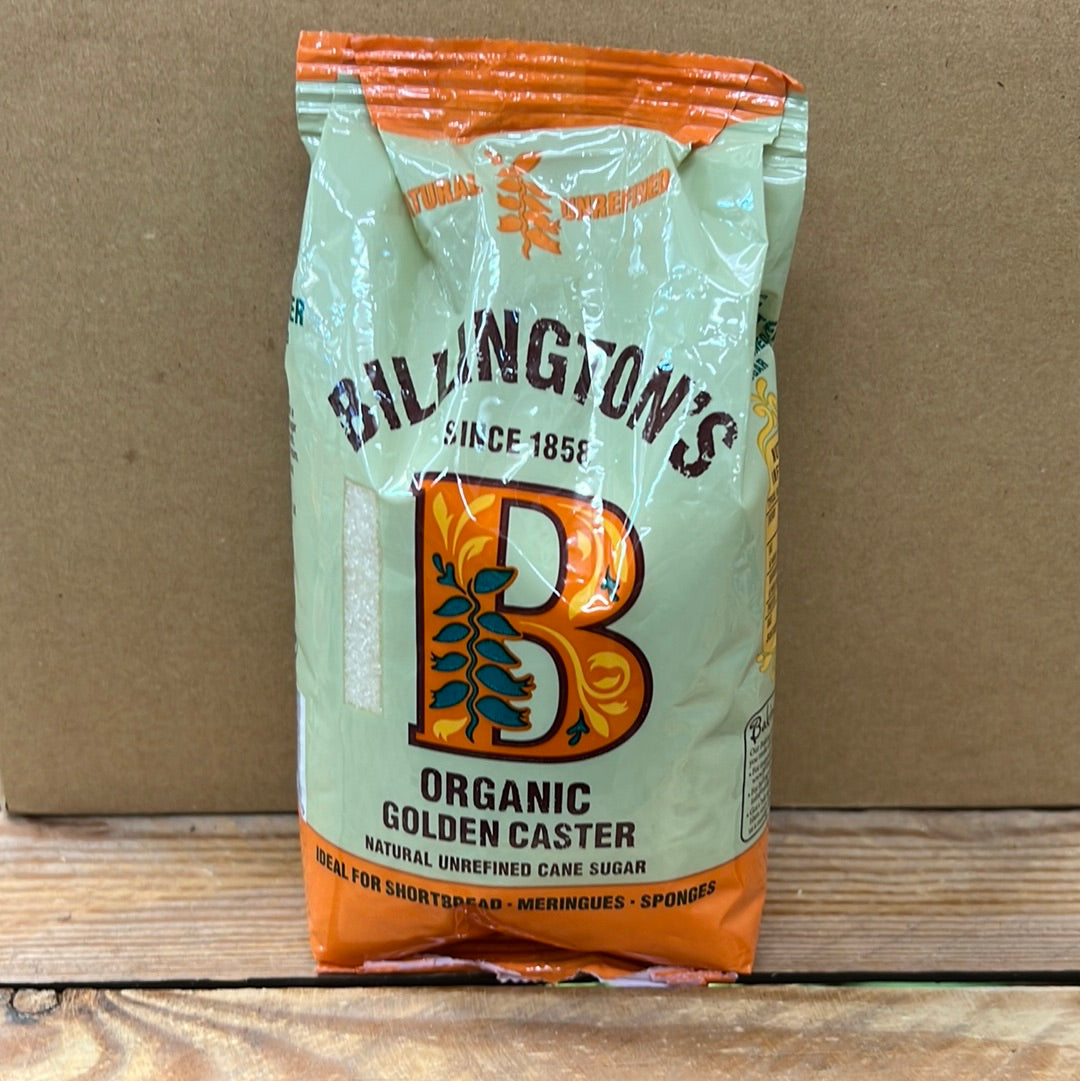 BILLINGTONS ORGANIC GOLDEN CASTER SUGAR (500GR)