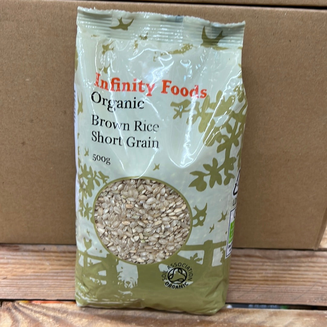 INFINITY ORGANIC BROWN RICE SHORT GRAIN (500GR)