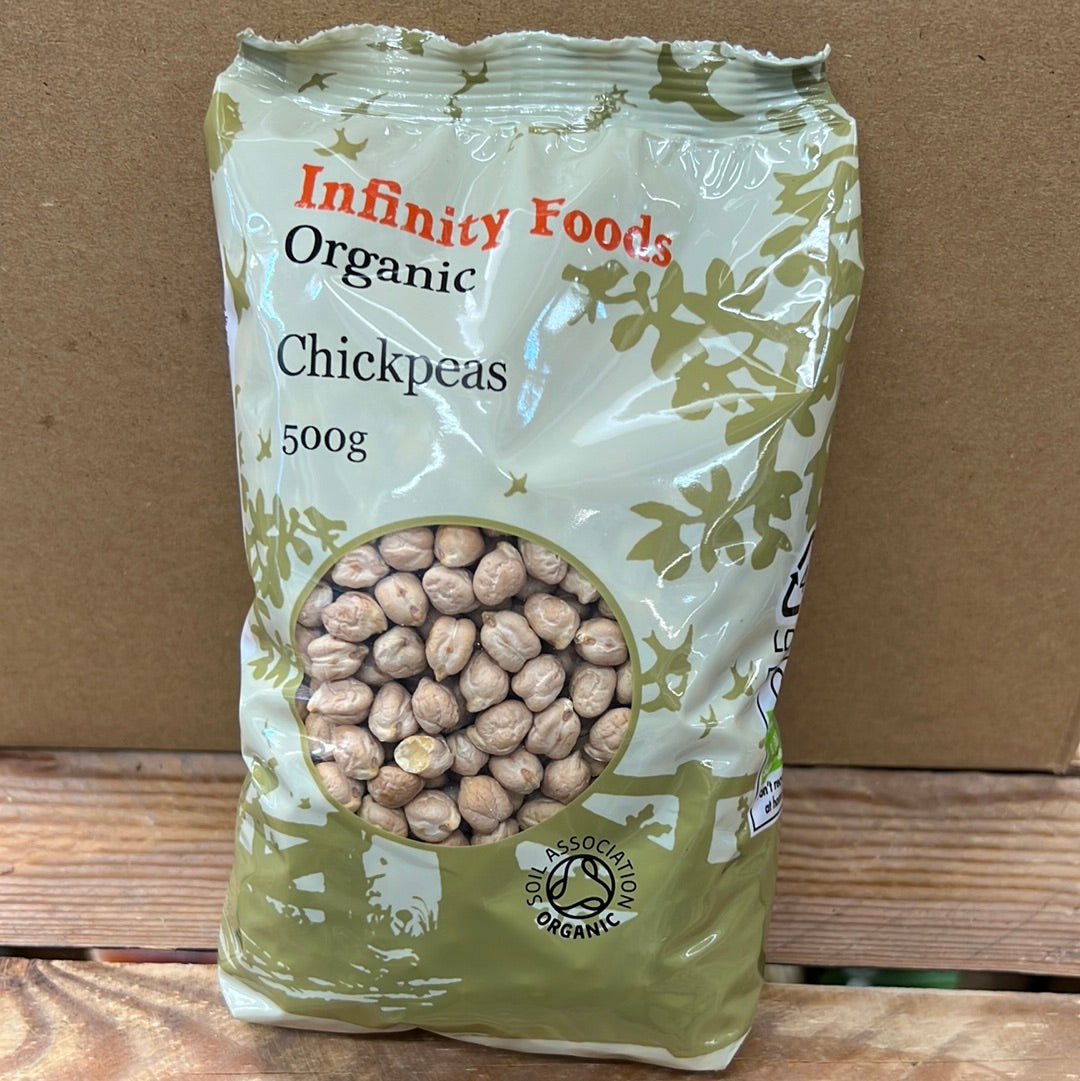 INFINITY ORGANIC CHICKPEAS (500GR)