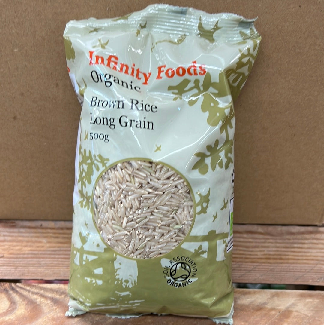 INFINITY ORGANIC BROWN RICE LONG GRAIN (500GR)