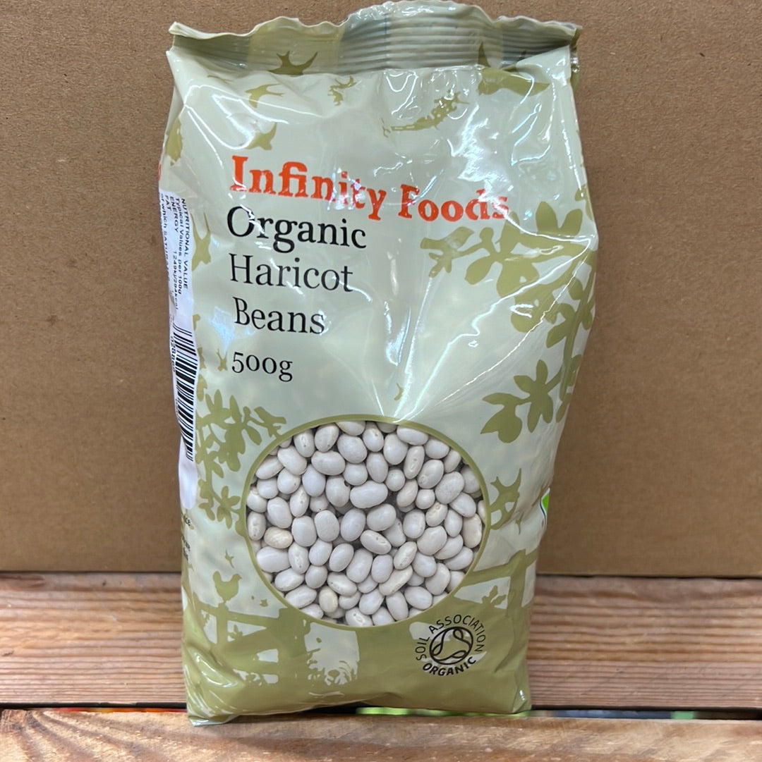 INFINITY ORGANIC HARICOT BEANS (500GR)