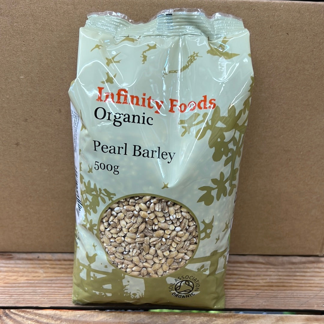 INFINITY ORGANIC PEARL BARLEY (500GR)