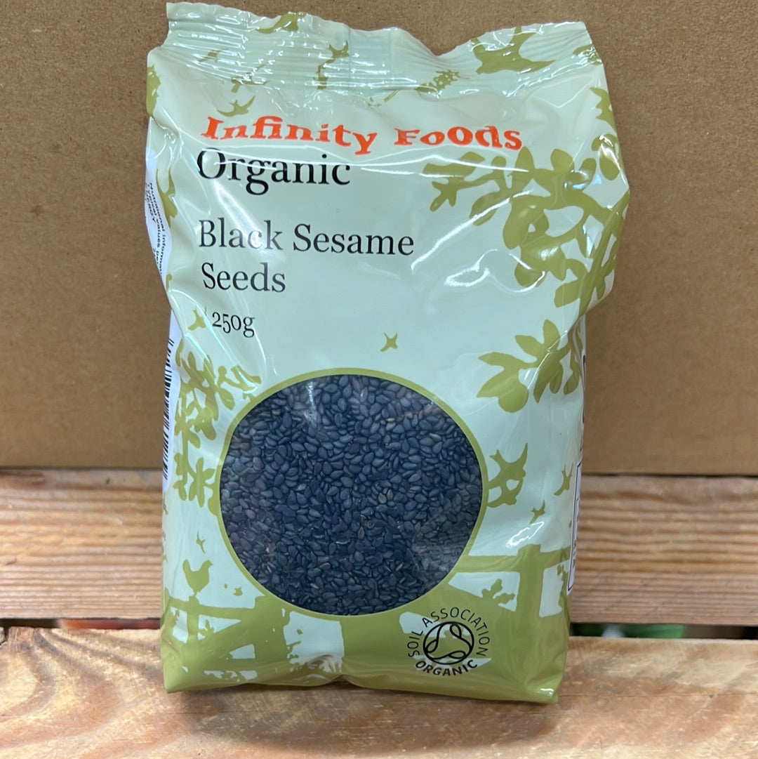 INFINITY ORGANIC BLACK SESAME SEEDS (250GR)