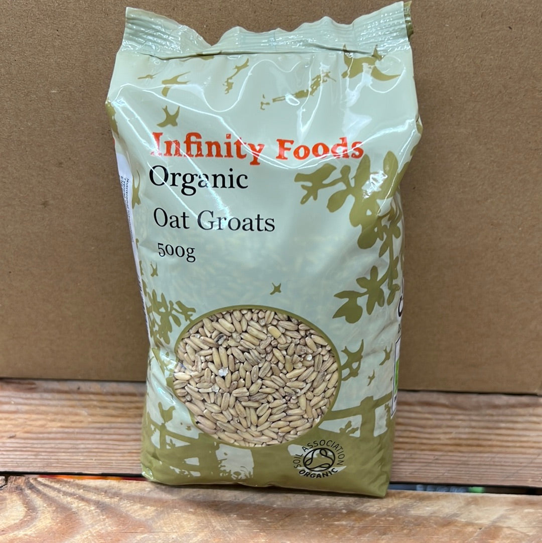 INFINITY ORGANIC OAT GROATS (500GR)