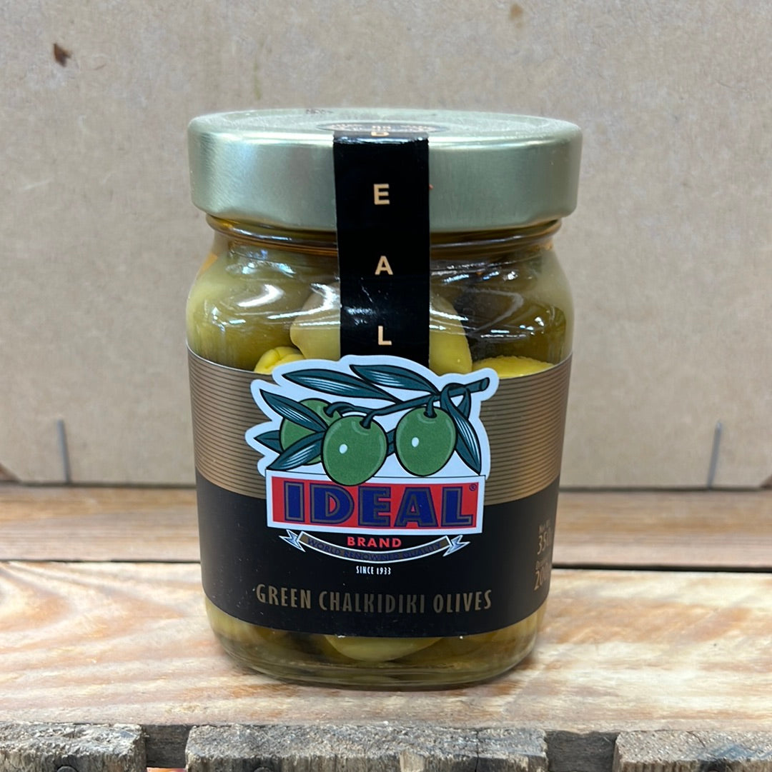 IDEAL GREEN CHALKIDIKI OLIVES (350GR)