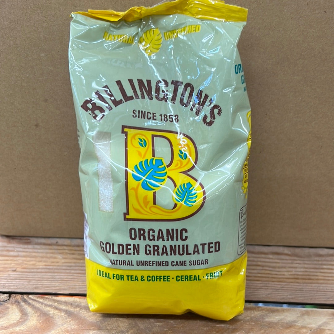 BILLINGTONS FAIRTRADE ORGANIC GOLDEN GRANULATED SUGAR (500GR)