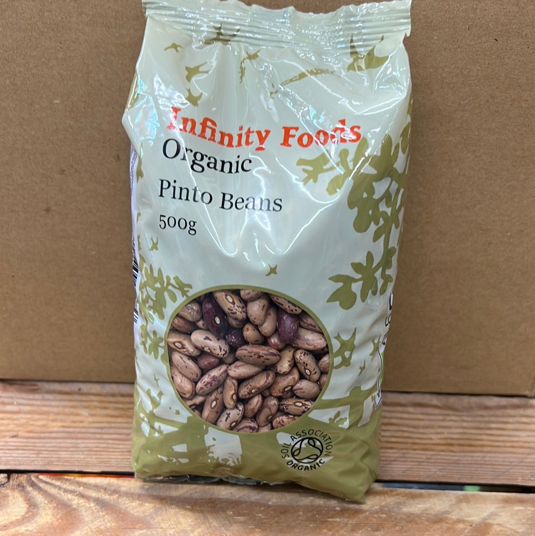 INFINITY ORGANIC PINTO BEANS (500GR)