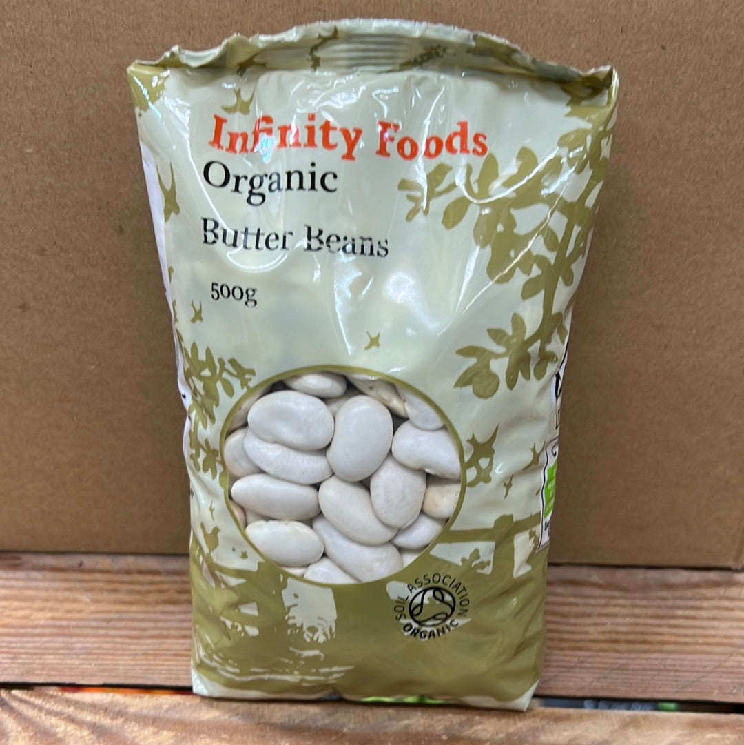 INFINITY ORGANIC BUTTER BEANS (500GR)