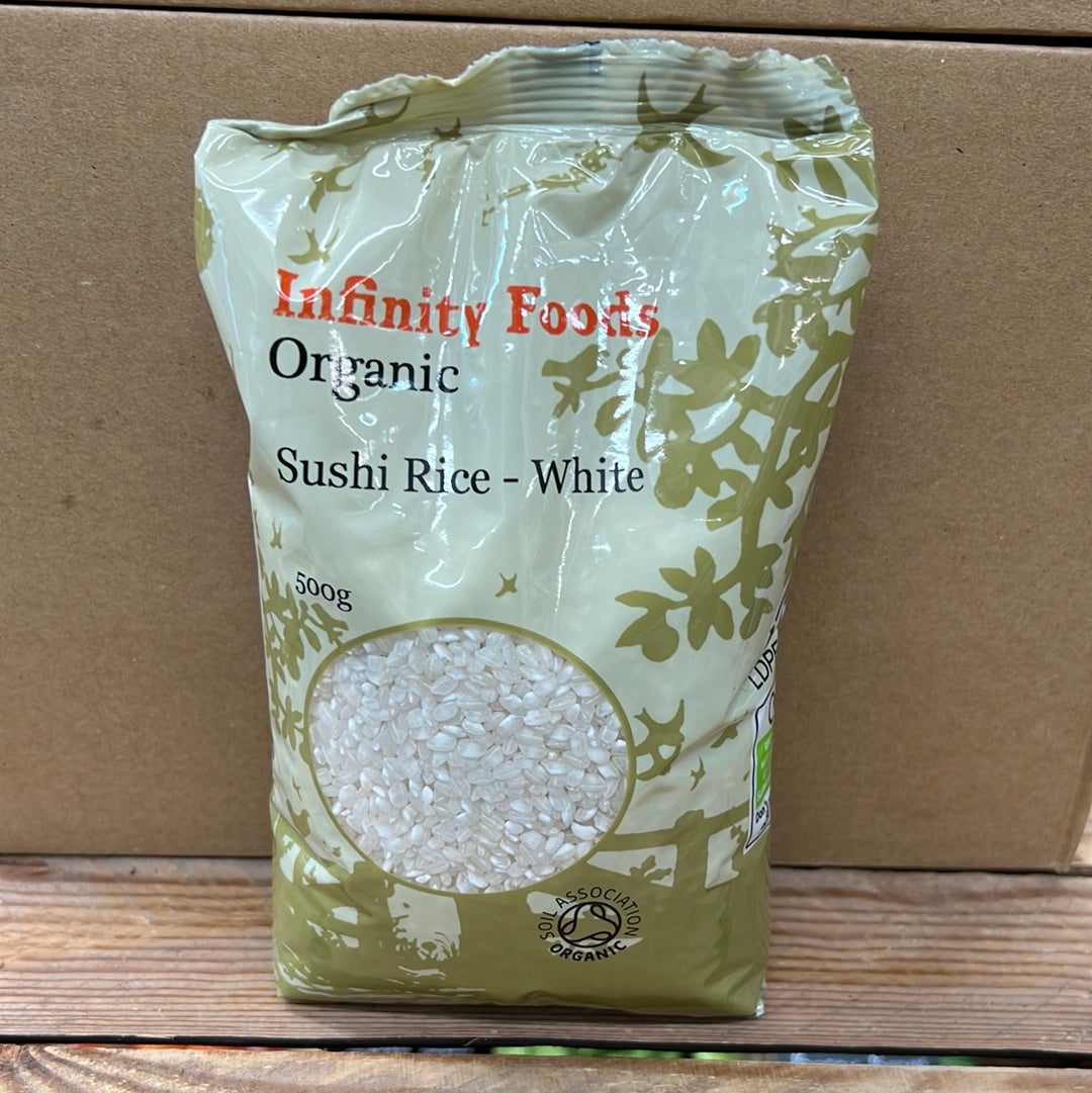 INFINITY ORGANIC SUSHI RICE WHITE (500GR)