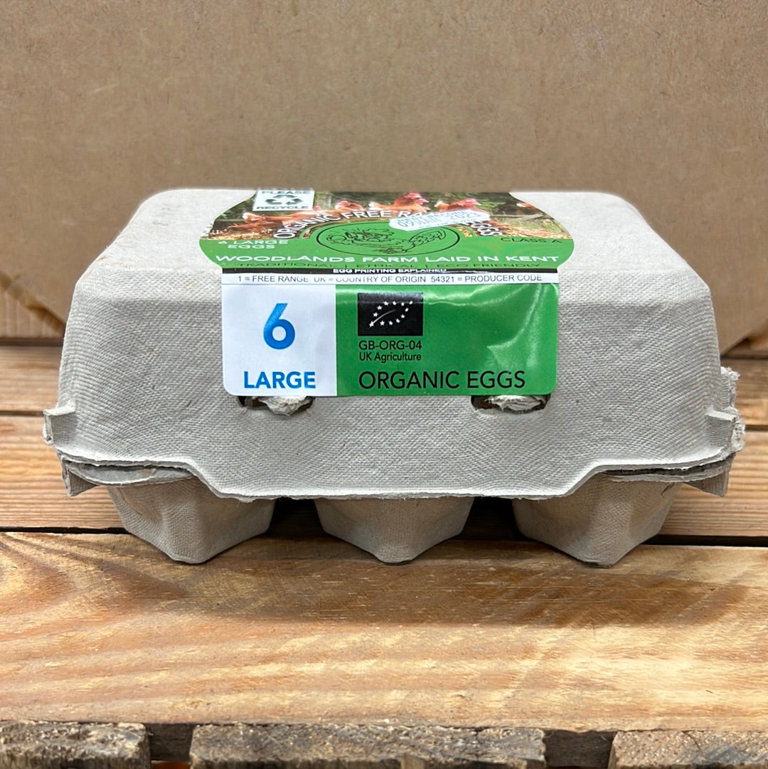 Organic Free Range Eggs x6 (Pack)