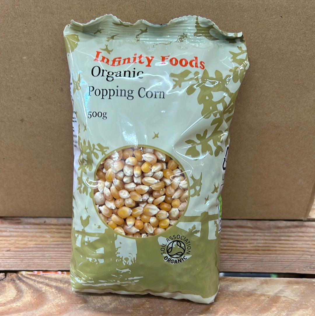 INFINITY ORGANIC POPPING CORN (500GR)