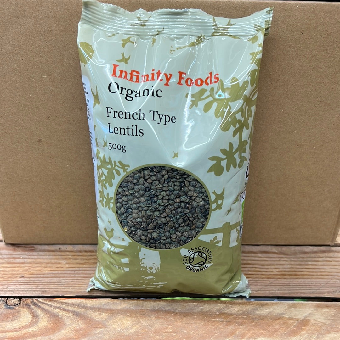 INFINITY ORGANIC FRENCH TYPE LENTILS (500GR)