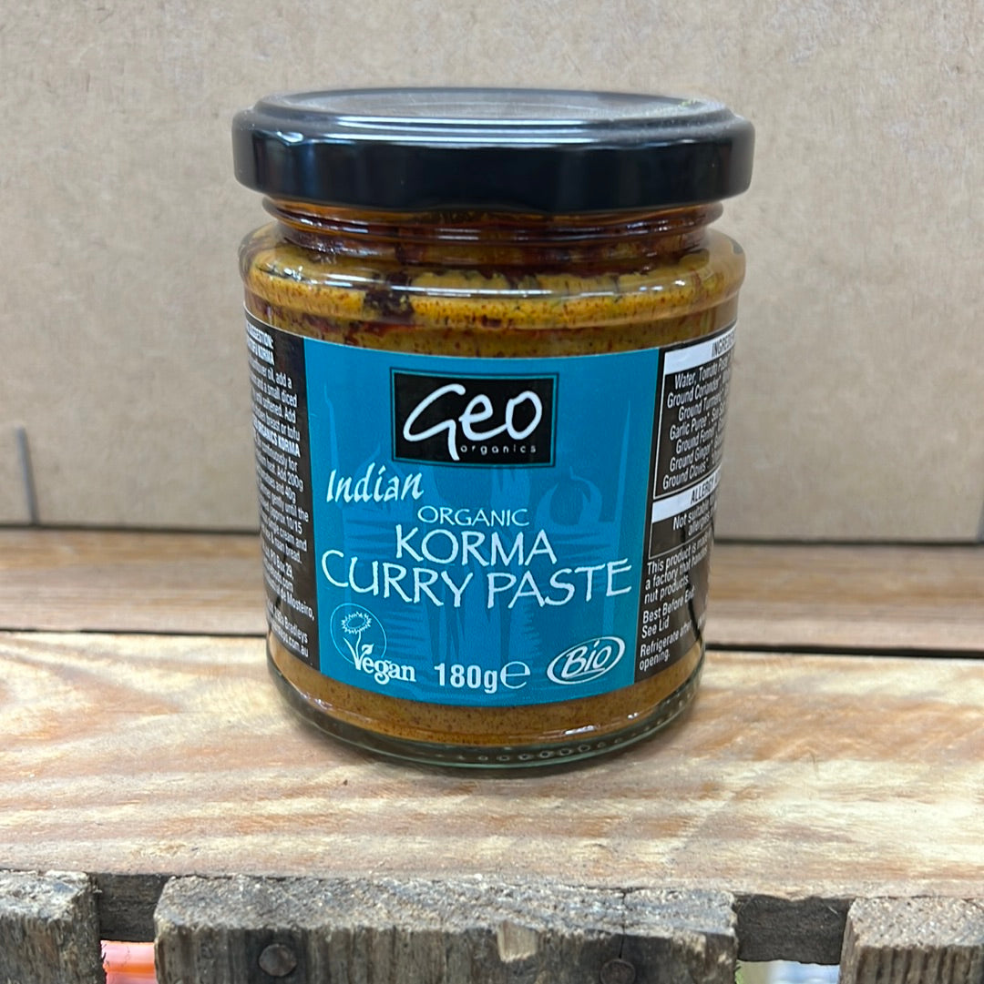 Geo Organic Korma Curry Paste (180GR)
