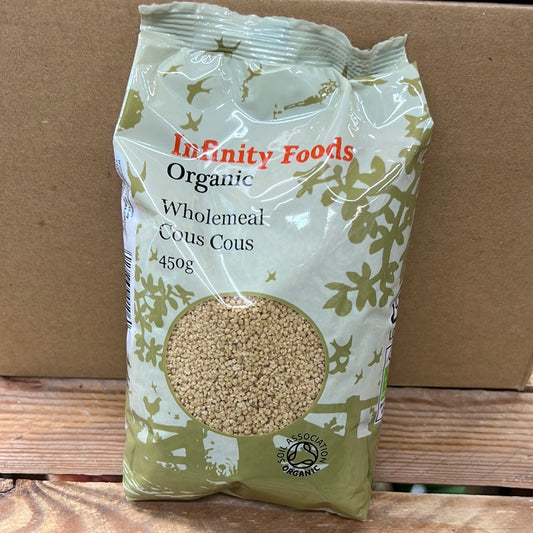 INFINITY ORGANIC WHOLEMEAL COUSCOUS (450GR)