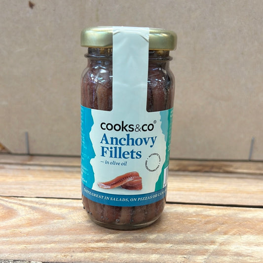 COOKS & CO ANCHOVY FILLETS IN JAR (100GR)