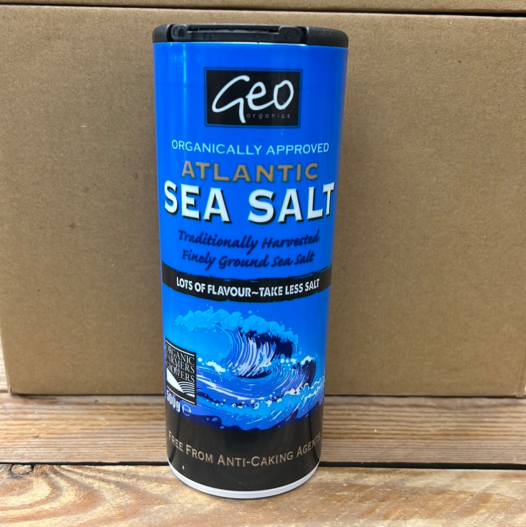 GEO ORGANIC ATLANTIC SEA SALT IN TUBE (500GR)