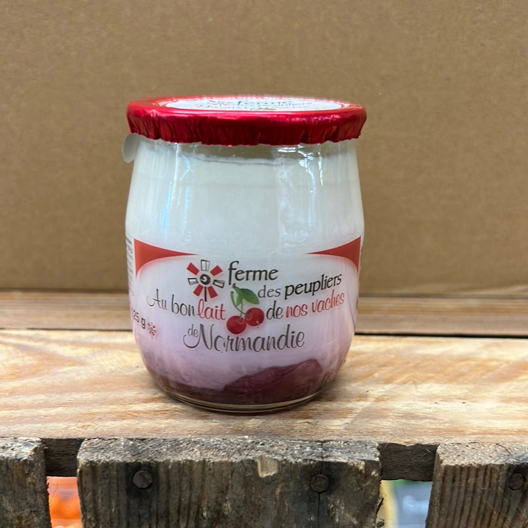 Ferme Des Peupliers French Yoghurt with Cherry (125GR)