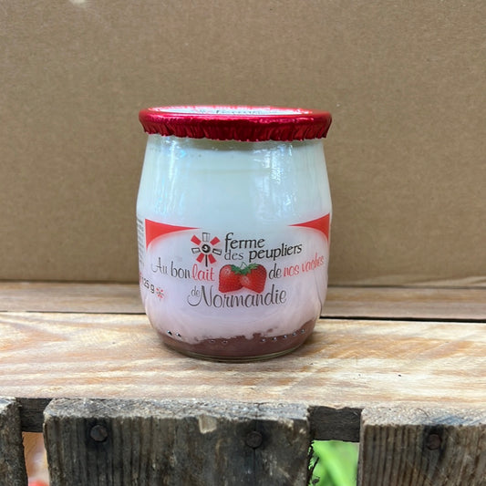 Ferme Des Peupliers French Yoghurt with Strawberry (125GR)
