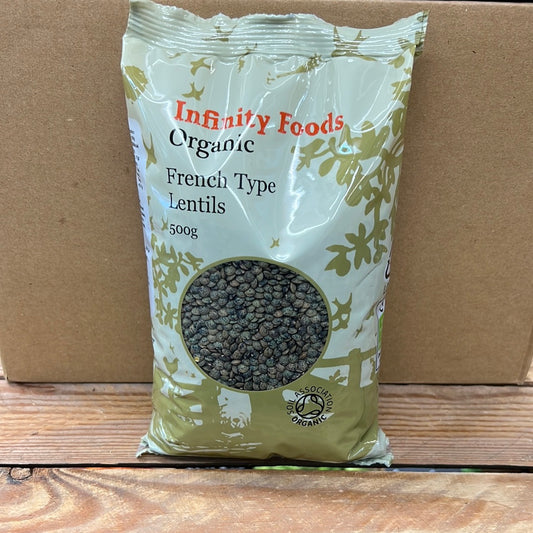 INFINITY ORGANIC FRENCH TYPE LENTILS (500GR)